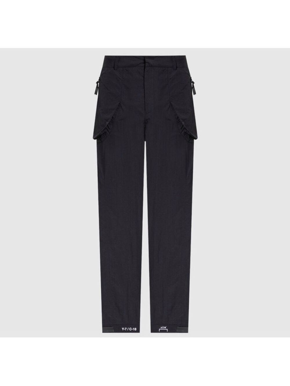 NEW - A-COLD-WALL System StraightLeg, Patch Pockets, Recycled Fabric Black Pants